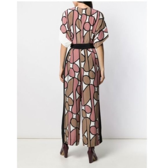 DVF Diane von Furstenberg Foye Belted Jumpsuit - Picture 2 of 11